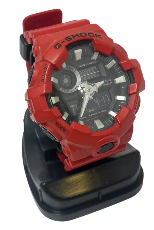 ZEGAREK CASIO G-SHOCK GA-700 CZERWONY *OPIS*
