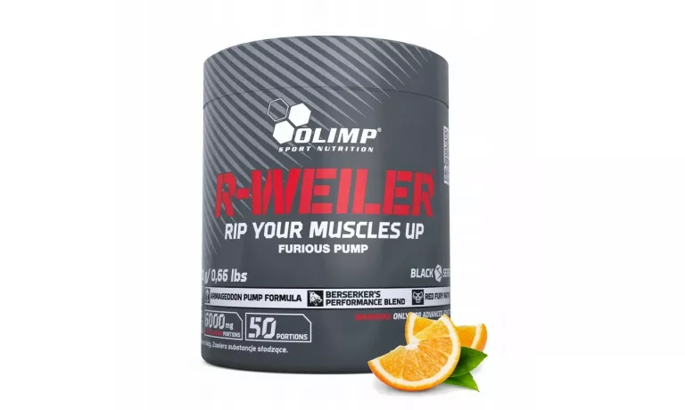 OLIMP R-WEILER 300G ARGININA CYTRULINA KREATYNA PRZEDTRENINGÓWKA POMARAŃCZ