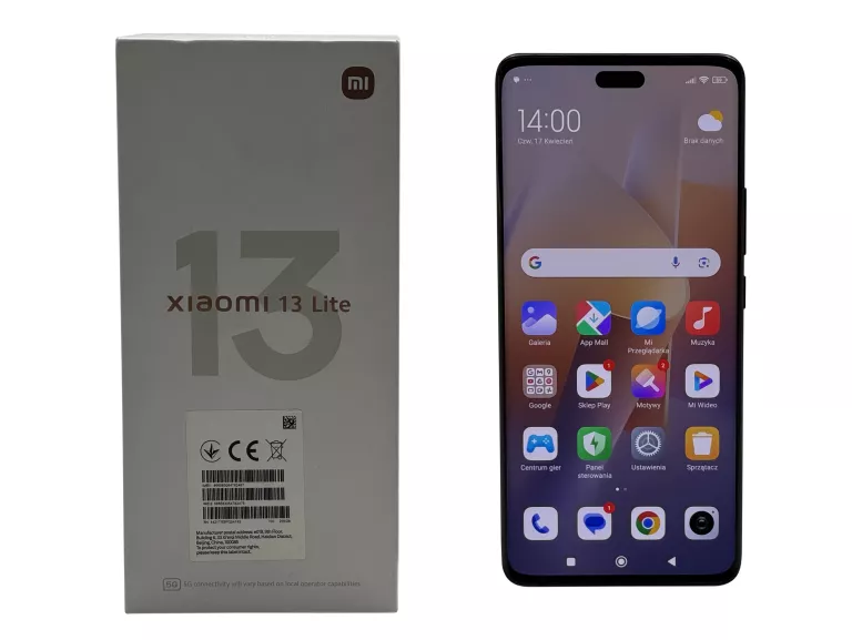 TELEFON XIAOMI 13 LITE 5G 8/256GB 6,55'' 120HZ CZARNY - SUPER STAN!