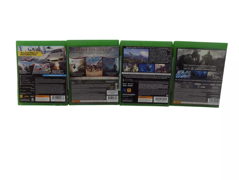 GRY NA XBOX ONE 4 SZT. GTA V, COD GHOSTS, ASSASSINS, THE CREW 2
