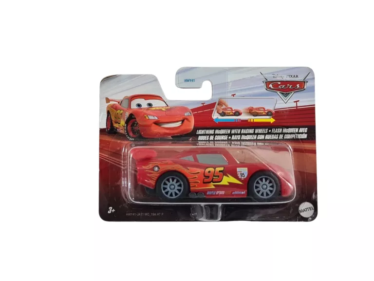DISNEY PIXAR CARS – ZYGZAK MCQUEEN Z WYŚCIGOWYMI KOŁAMI
MATTEL HWY41