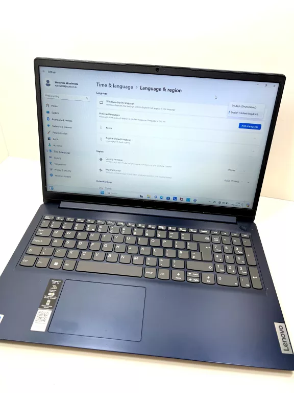 LAPTOP LENOVO IDEAPAD 15IGL7 4/128GB INTEL PENTIUM SILVER / JEZYK ANGIELSK