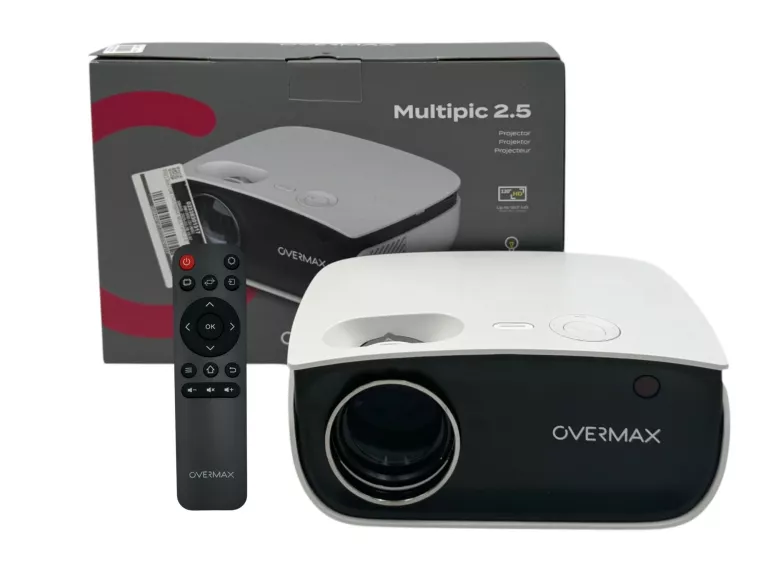 RZUTNIK PROJEKTOR OVERMAX MULTIPIC 2.5 LED FULL HD - JAK NOWY! GW. 02.2027