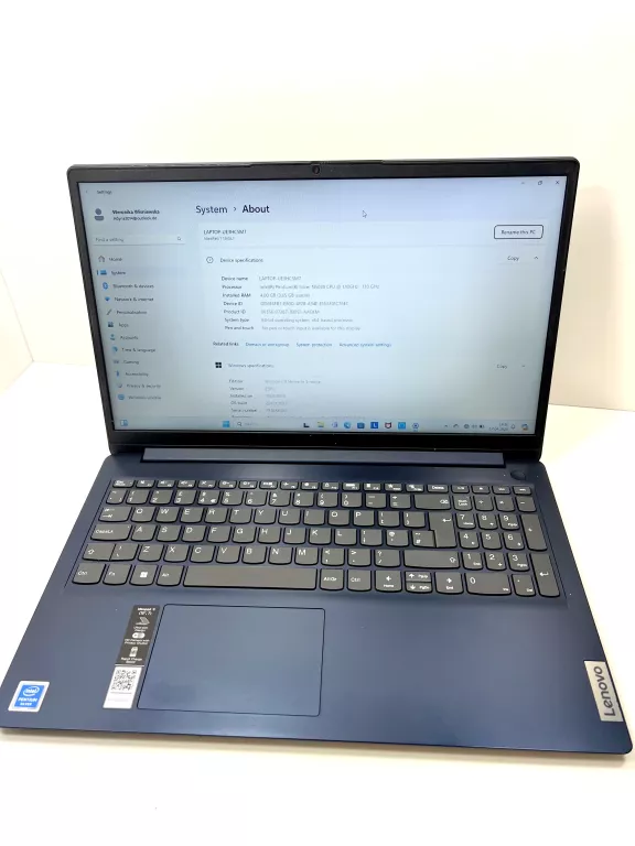 LAPTOP LENOVO IDEAPAD 15IGL7 4/128GB INTEL PENTIUM SILVER / JEZYK ANGIELSK