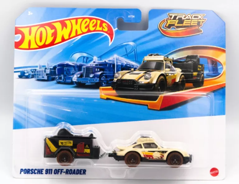 HOT WHEELS PORSCHE 911 OFF-ROADER LAWETA Z PRZYCZEPKĄ