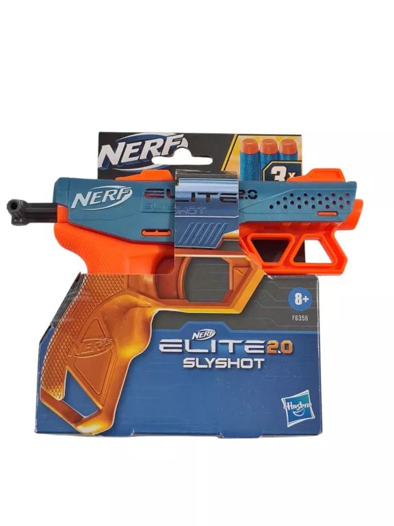 MAŁY ZABAWKOWY PISTOLET NA STRZAŁKI BROŃ NERF ELITE 2.0 SLYSHOT+3 STRZAŁKI