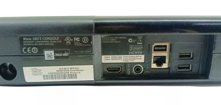 KONSOLA XBOX 360 E 1538 + KINECT
