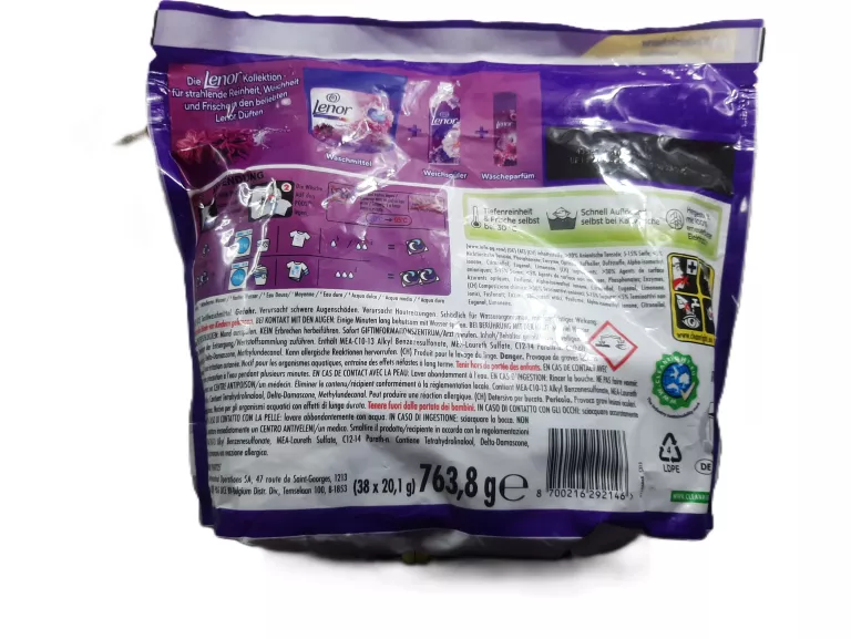 KAPSUŁKI DO PRANIA LENOR COLOR AMETHYST 38 PRAŃ