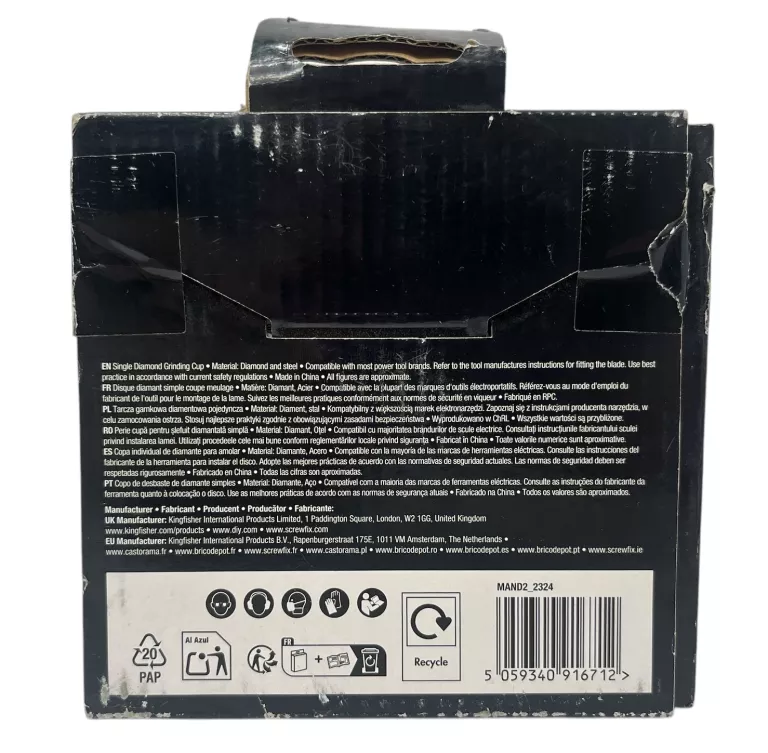TARCZA GARNKOWA DIAMENTOWA POJEDYNCZA ERBAUER 115MM MAND2_2324