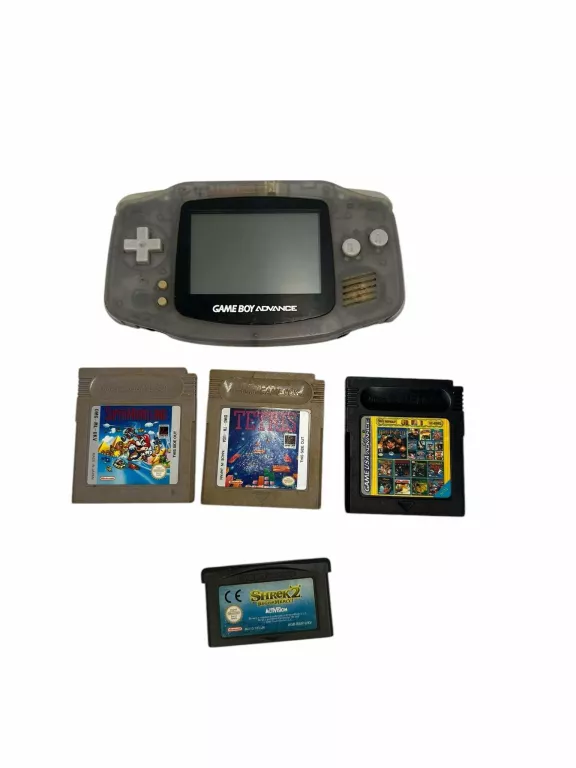 KONSOLA NINTENDO GAMEBOY ADVANCE AGB-001+ 4 GRY