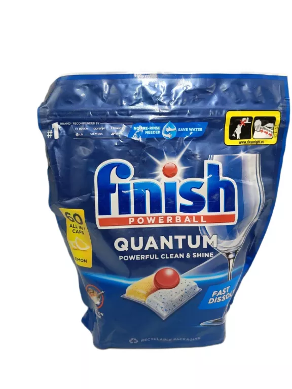 KAPSUŁKI DO ZMYWARKI FINISH POWERBALL QUANTUM 60 SZTUK