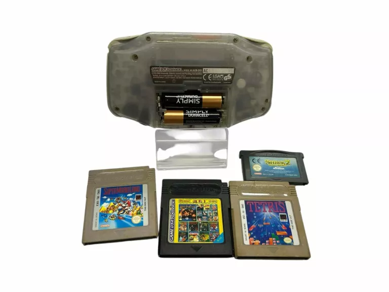 KONSOLA NINTENDO GAMEBOY ADVANCE AGB-001+ 4 GRY