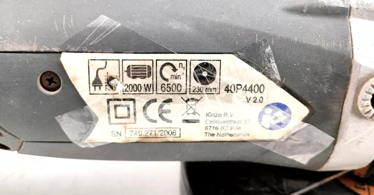 SZLIFIERKA KĄTOWA KINZO 40P4400 2000W
