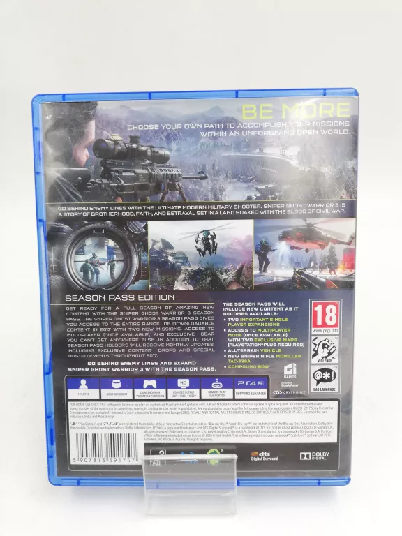GRA SNIPER 3 GHOST WARRIOR PS4
