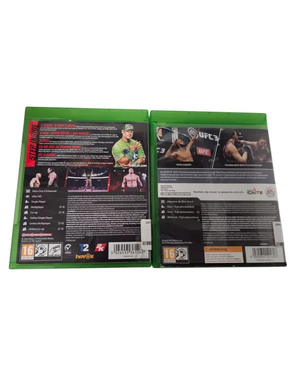 ZESTAW GIER XBOX ONE UFC 3 + W2K20