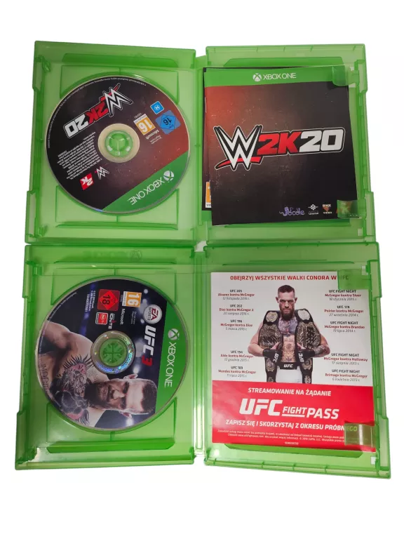 ZESTAW GIER XBOX ONE UFC 3 + W2K20
