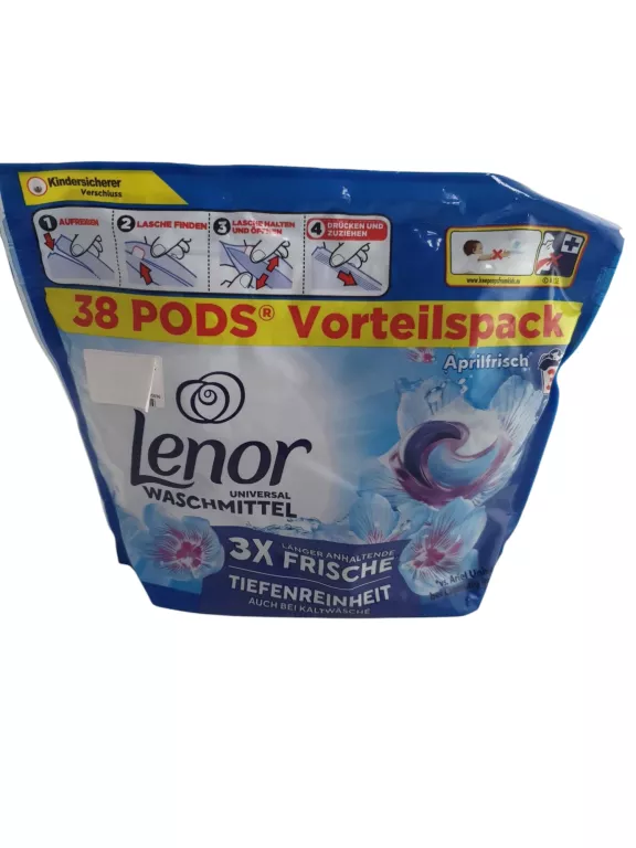 KAPSUŁKI DO PRANIA LENOR 3W1 38 SZTUK