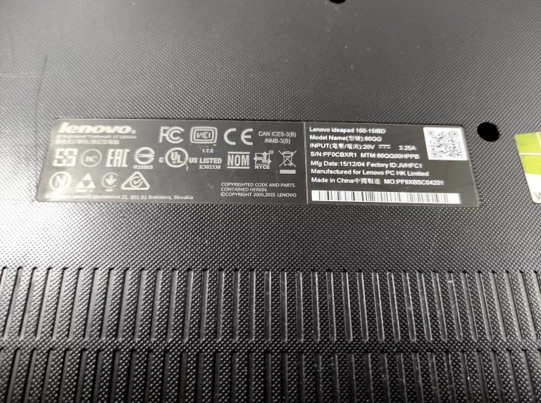 LAPTOP NA CZĘŚCI IDEAPAD 100-15IBD 4GB/1TB + ŁAD