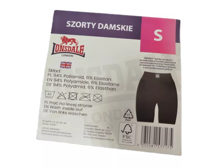 LONSDALE LONDON SZORTY DAMSKIE ROZMIAR S
