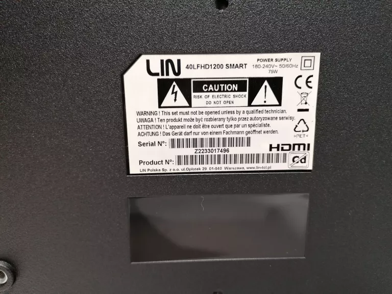 TV LIN 40LFHD1200 SMART KOMPLET
