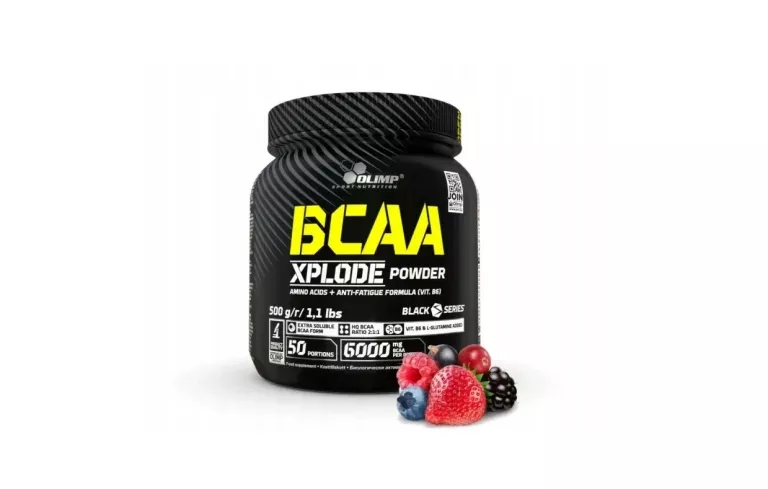 OLIMP BCAA XPLODE POWDER AMINOKWASY REGENERACJA FRUIT PUNCH 500G
