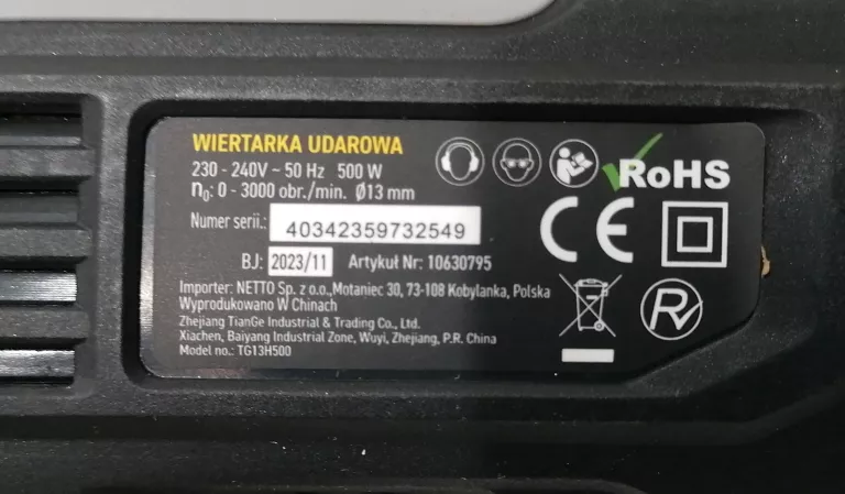 WIERTARKA TECHLINER TG13H500