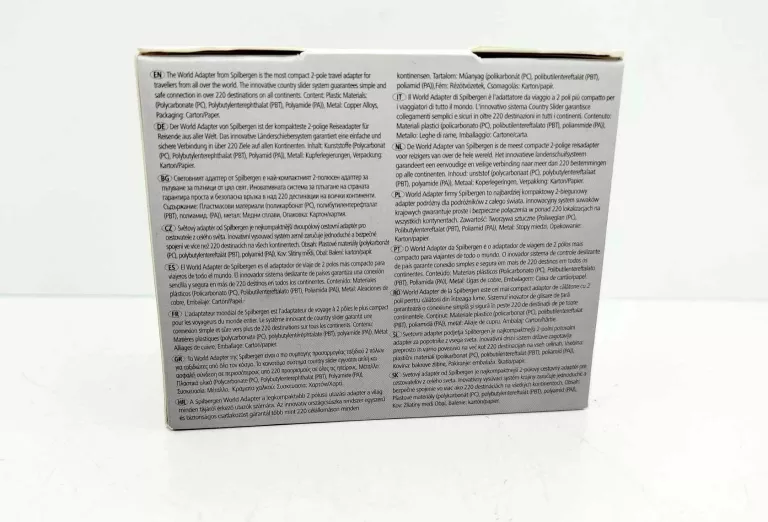 ADAPTER PODRÓŻNY SPILBERGEN 2 BIEGUNY