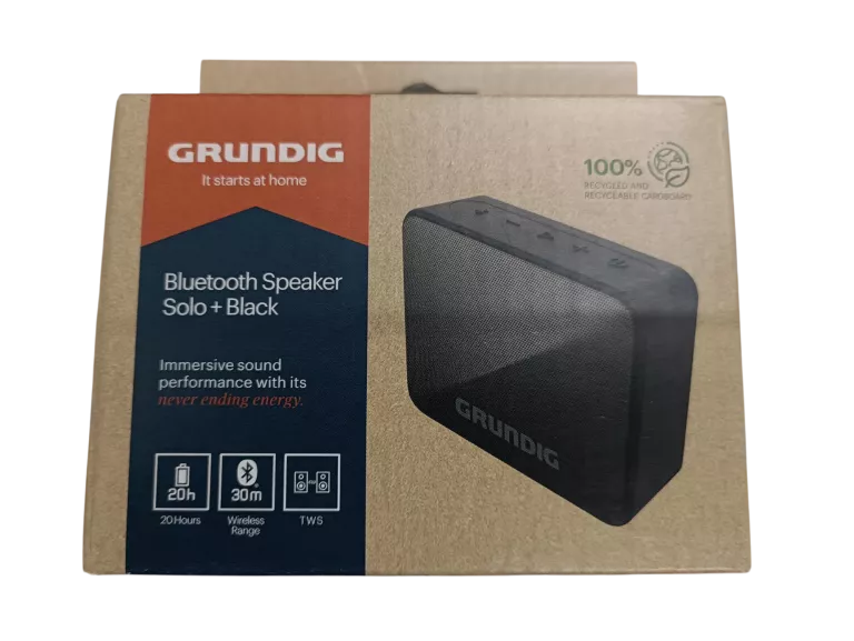 MAŁY BEZPRZEWODOWY GŁOŚNIK GRUNDIG BLUETOOTH SPEAKER 5.3 SOLO+ GLR7774