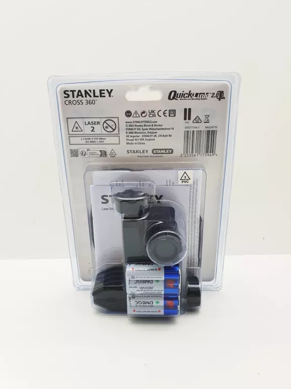 LASER KRZYŻOWY STANLEY CROSS 360 25 M QUICK LINK ZIELONA WIĄZKA