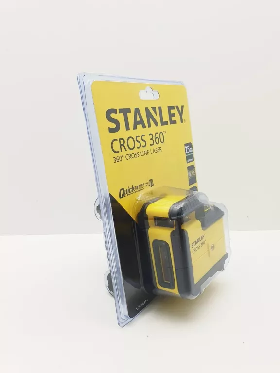 LASER KRZYŻOWY STANLEY CROSS 360 25 M QUICK LINK ZIELONA WIĄZKA