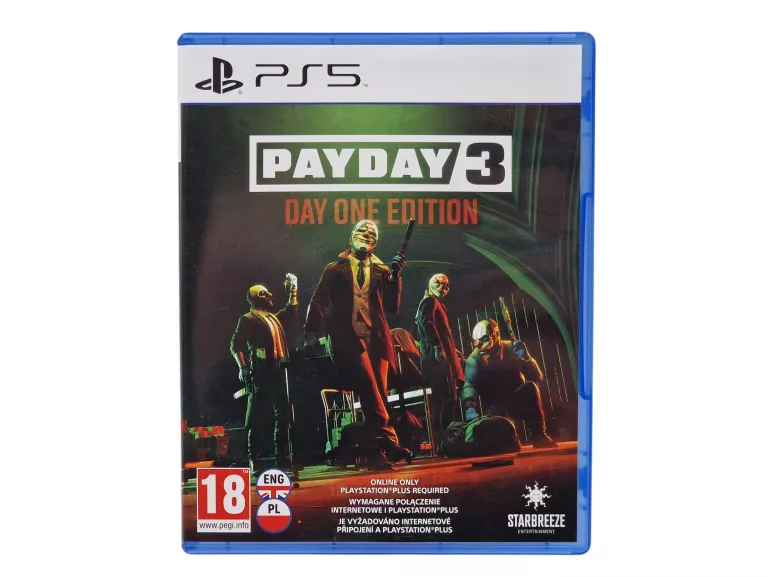 GRA NA SONY PLAYSTATION 5 PAYDAY 3 DAY ONE EDITION