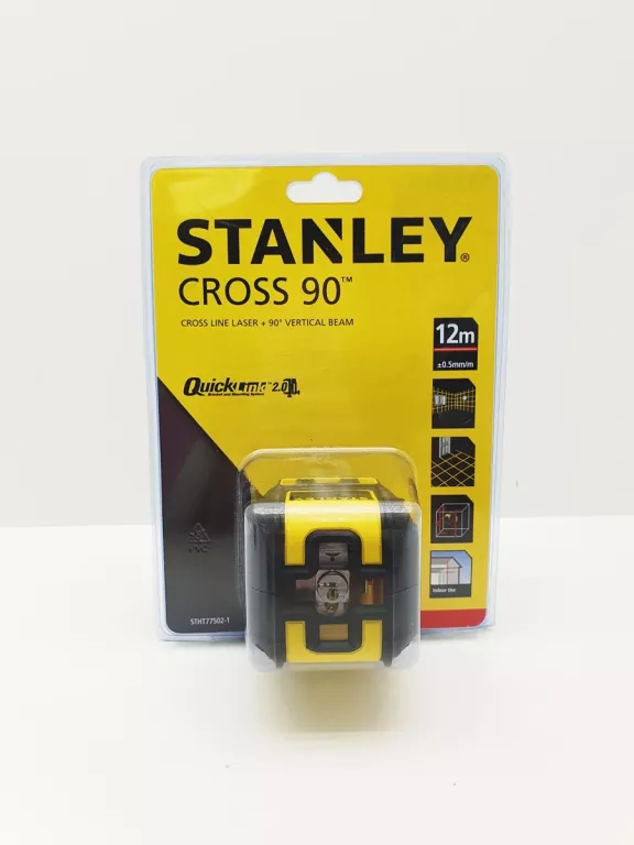 LASER KRZYŻOWY CROSS STANLEY CROSS 90 12M CZERWONA WIĄZKA
