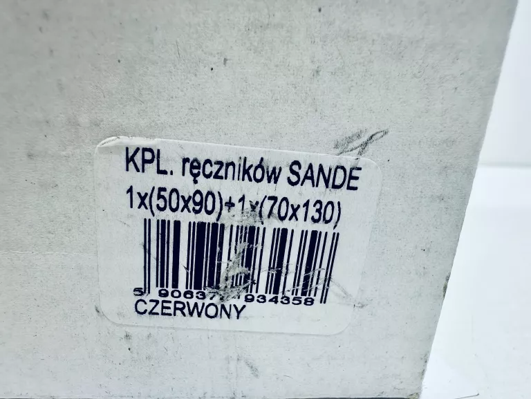 RĘCZNIKI CZERWONE