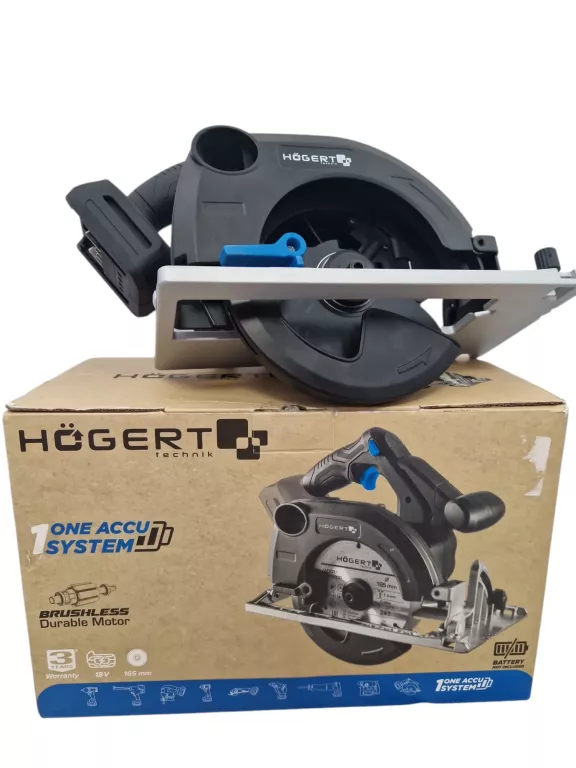 HOGERT HT2E235-0CS PILARKA TARCZOWA 165 MM 18V