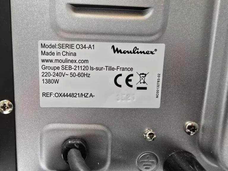 MINI PIEKARNIK MOULINEX OPTIMO 19L CZARNY