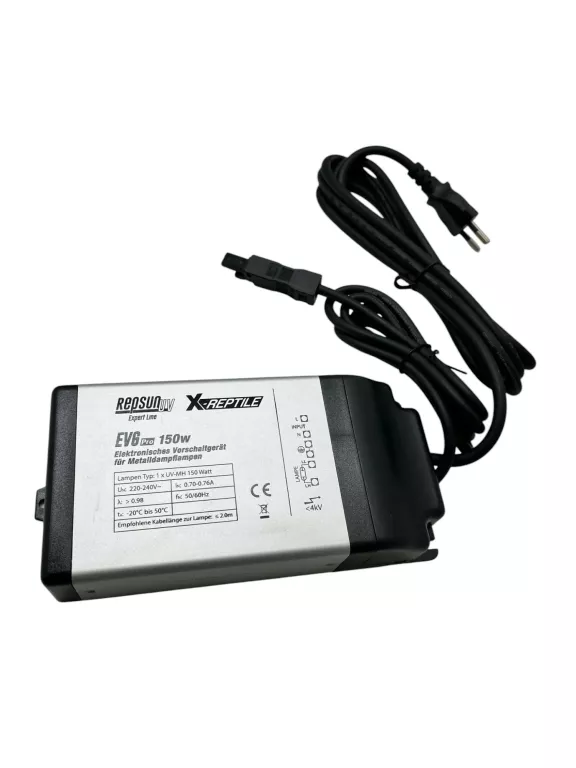 REPTILIEN ELEKTRONICZNY STATECZNIK UV-MH 150WATT Z WTYCZKĄ V. PRO