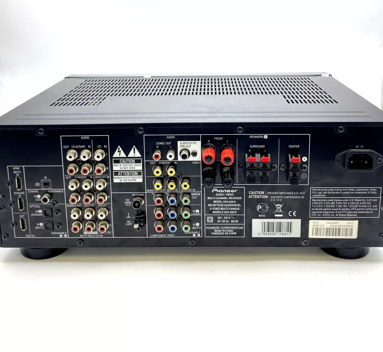 AMPLITUNER PIONEER VSX-420 + 3 GŁOŚNIKI TAGA HARMONY TAV-606
