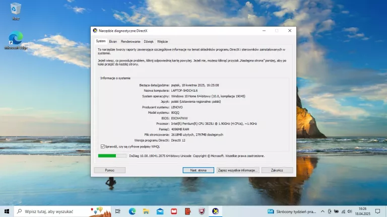 LAPTOP LENOVO IDEAPAD 100 PENTIUM 3825U 4GB RAM 1TB HDD GEFORCE 920MX