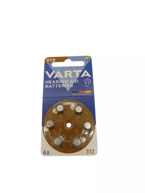 VARTA BATERIE DO APARATU SŁUCHOWEGO 312