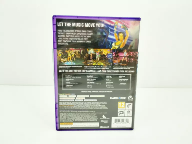 GRA XBOX 360 DANCE CENTRAL KINECT