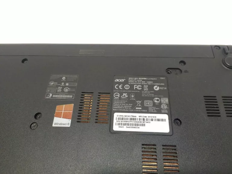 LAPTOP ACER ASPIRE E1-572G Z ŁADOWARKĄ