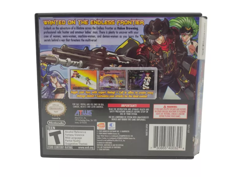 GRA NINTENDO DS SUPER ROBOT TAISEN OG SAGA ENDLESS FRONTIER + MUSIC CD