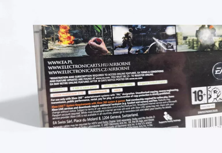 GRA MEDAL OF HONOR AIRBORNE XBOX 360