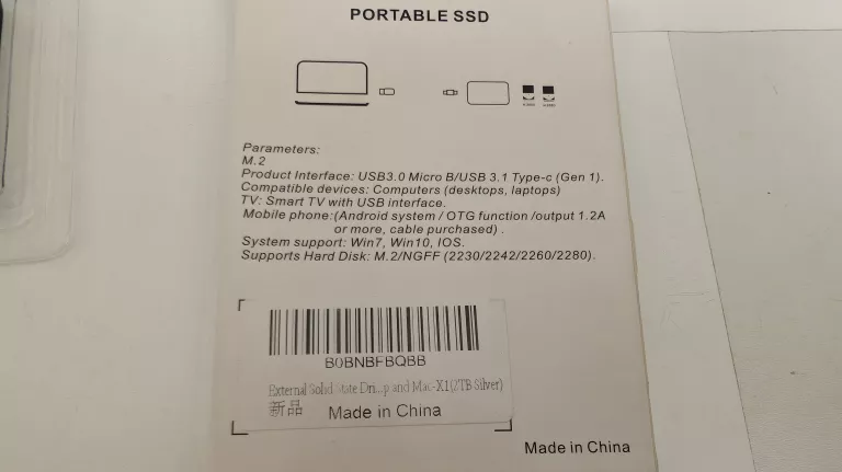 DYSK PRZENOŚNY 2TB USB3.1