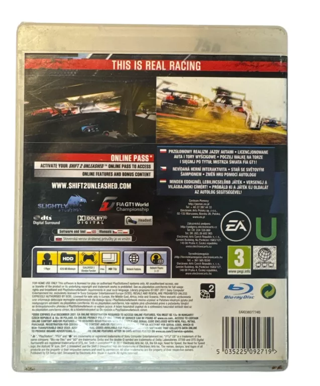 NEED FOR SPEED SHIFT 2: UNLEASHED SONY PLAYSTATION 3 (PS3)