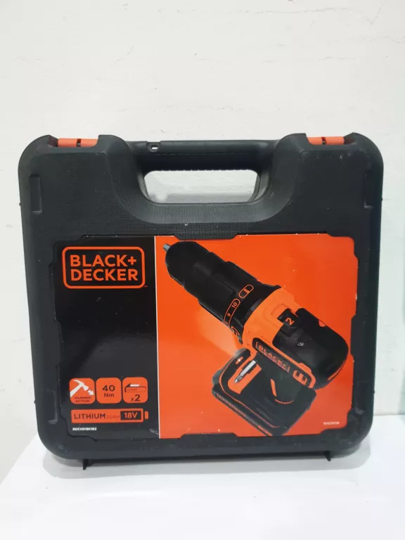 BLACK DECKER BDCHD18 WIERTARKO-WKRĘTARKA 18V 2 X AKUMULATOR