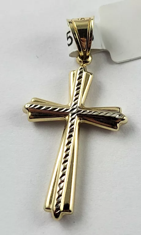 ZŁOTA ZAWIESZKA 1,16G 585 KRZYŻ