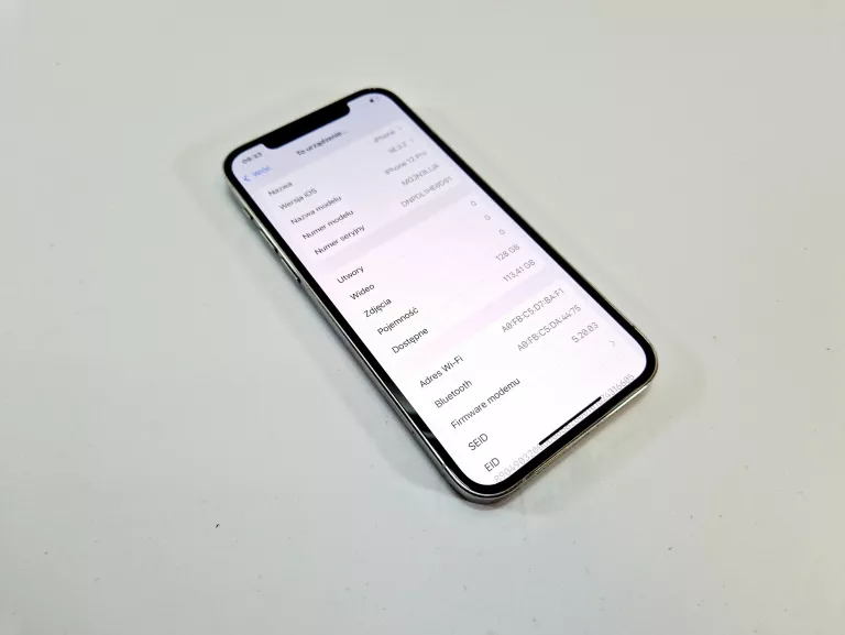 APPLE IPHONE 12 PRO | KONDYCJA 80% | 128GB | BIAŁY/SREBNY | GWR