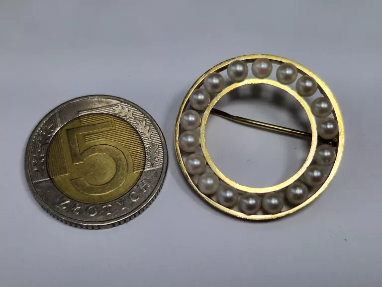 ZŁOTA BROSZKA 585 5,08G