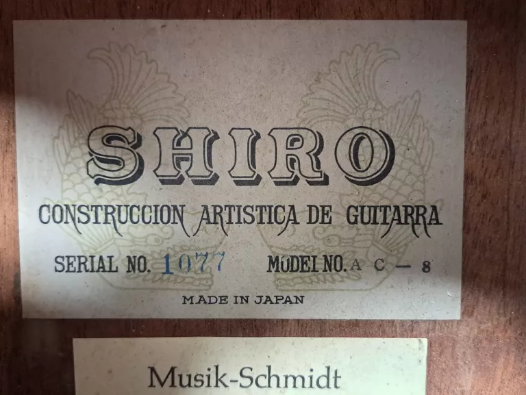GITARA KLASYCZNA AKUSTYCZNA SHIRO AC-8